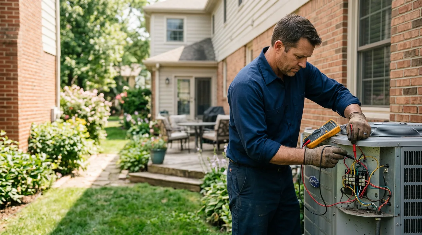 HVAC technician working near Rocksprings, TX